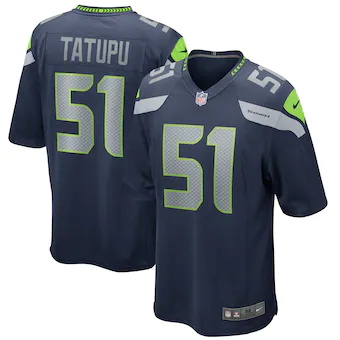 mens nike lofa tatupu college navy seattle seahawks game re